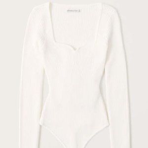 Long-Sleeve Sweetheart Sweater Bodysuit